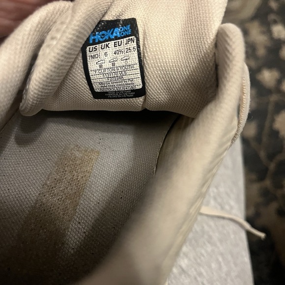 Hoka One One Clifton 9 Women's Running Shoes Sneaker Size 7 Pink Orange Vanilla - Picture 5 of 9